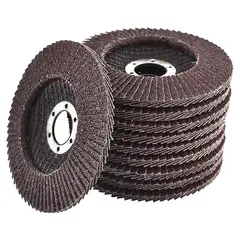 KUANGYE - Caja 20 Discos Lija Flap Traslapados 4 1/2 Acero Metal Mader