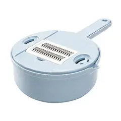 GENERICO - Picador Rallador Cortador Multiuso Frutas Verduras Vegetales Celeste