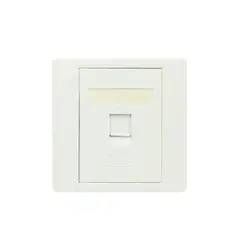 GENERICO - Toma Corriente Tapa de Muro Cuadrado con un Puerto rj45 cat5