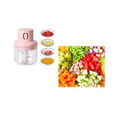 GENERICO - Picador De Ajo Prensador Moledor De Verduras Eléctrico Usb