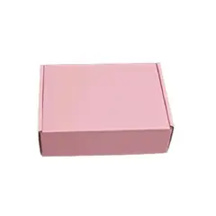 GENERICO - Caja Cartón Autoarmable Multiuso 20x14x6cm Rosa 20 Unidades