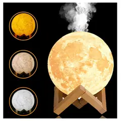 GENERICO - Humidificador Y Lampara En Forma De Luna Llena Realista