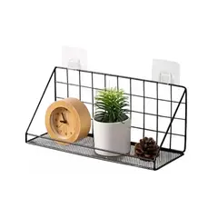 GENERICO - Organizador Repisa Flotante Multiuso Adhesivo Acero Inox 3kg
