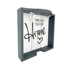 GENERICO - Porta Servilletas De Madera Estilo Vintage Buena Calidad - Gris.
