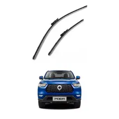 GENERICO - Kit Plumillas Limpiaparabrisas Great Wall Poer 2.0 Original
