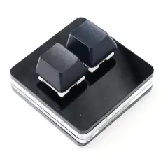 GENERICO - Mini Teclado 2 botones, Copiar-Pegar, para Juegos RGB Usb