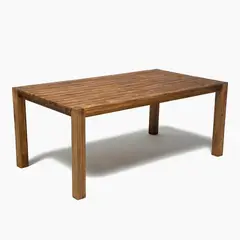 SPAZZIO - Comedor terraza Río café mate + 8 sitiales Río café mate