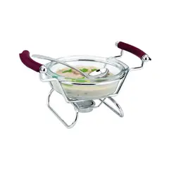 REGENT - Fuente Con Cuchara Redonda Vidrio