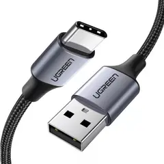 UGREEN - Cable Usb-a A Usb-c Trenzado Aluminio Niquelado 2m