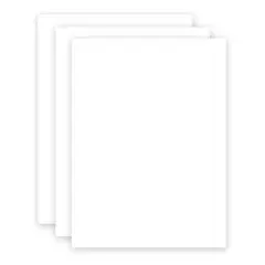 GENERICO - Cartulina Opalina Lisa Colores 50 Hojas 220grs A4 - Blanco