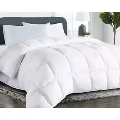 PREMIUN - Edredón Nórdico 1 PLAZA Plumón Acolchado Hipoalergénico Blanco