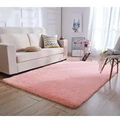 ANGELES DEL HOGAR - Alfombras peludas tipo Shaggy 200x300 cm Rosado