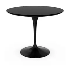 HABITA2 CHILE - Mesa de comedor redonda 4 puestos 80cm diametro negro