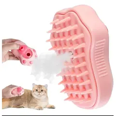 GENERICO - Cepillo De Vapor Vaporizado 3 En 1 Para Gatos Color Rosado
