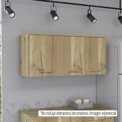 FMFURNITURE - Mueble Mural 3 Puertas Blanco 1135x631x361 cm