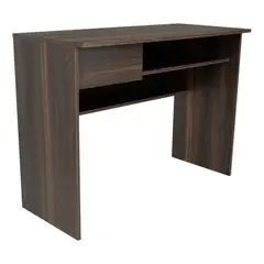 FMFURNITURE - Escritorio con Cajón - Café Oscuro 75.7x100x45.3 cm