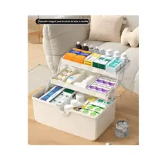 GENERICO - Caja Primeros Auxilios Botiquín Organizador 3 Niveles