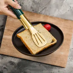 SANTU HOME & DECO - Pinza Tenaza Cocina Asado 23 Cm Verde