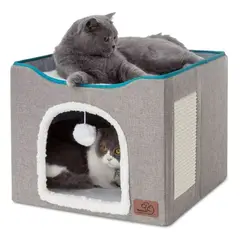 MUNDO MAGIA - Cama Casa Iglu Para Mascotas Gato Y Perro Pequeño