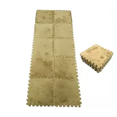 GENERICO - Pack Alfombra con Goma Eva Rompecabezas Didactica - Musgo