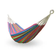 SANTU HOME & DECO - Hamaca De Algodón 1.5 Plaza Multicolor