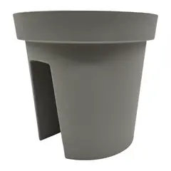 GENERICO - Macetero Colgante Para Balcon Terraza Plastico Maceta Jardin - Gris