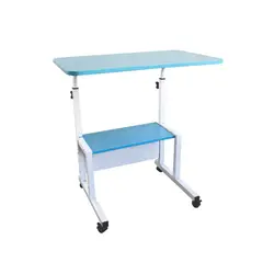 GENERICO - Escritorio Mesa Doble Movil Ajustable Celeste