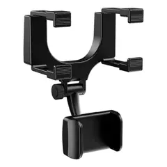 IMPORTCLICK - Soporte Celular Espejo Automovil Negro