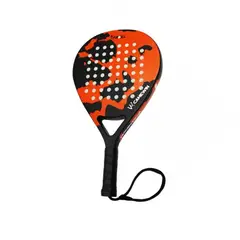 IMPORTCLICK - Pala Pádel Carbono Híbrido 38MM + Bolso Deporte Rojo