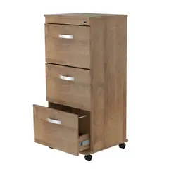 INVAL - Archivador 3 cajones 102,5x47,5x45 cm amaretto