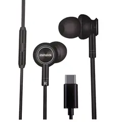 AIWA - Audifonos I30TC In-Ear Tipo C Negro