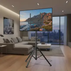 GENERICO - Trípode Portátil para TV Soporte Ajustable hasta 65 Pulgadas Ideal para Eventos y Hogar FIGOIMPORT