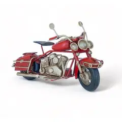 MONTREAL - Moto A Escala Tipo Harley Decoración Vintage En Fierro