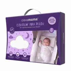 CLEVAMAMA - Almohada Visco Elástica para Bebé
