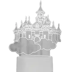 OEM - Lampara 3D USB Luz Castillo en el Cielo