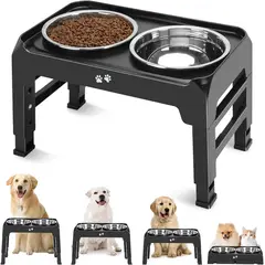 GENERICO - Comedero Bebedero Para Perro Gato Aluminio Anti Deslizante