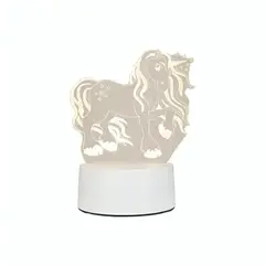 OEM - Lampara 3D USB Luz Luz Pony Unicornio