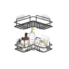 GENERICO - Esquinero De Ducha Multiuso Organizador Baño Repisa Shampoo Negro