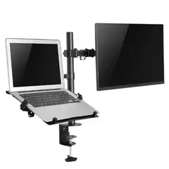 PHILCO - SOPORTE DE ESCRITORIO PARA MONITOR Y NOTEBOOK TIPO PRENSA