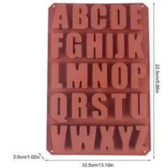 GENERICO - Molde De Silicona Letras Mayúsculas Abecedario Completo