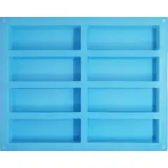 GENERICO - Molde De Silicona 8 Champaña, Biscuit, Plantilla, Jabones Borde Recto