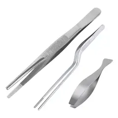 KUANGYE - Juego 3 Pinzas Gastronómicas Para Emplatar Y Espina Pescado
