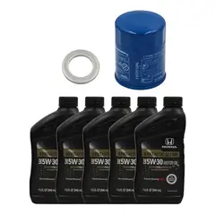 HONDA - Pack Filtro Aceite + Golilla + 5 Aceites 5w30 Original