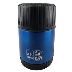 MEGA - Termo Magnum 500mL Comidas Metalico Acero Inoxidable Azul