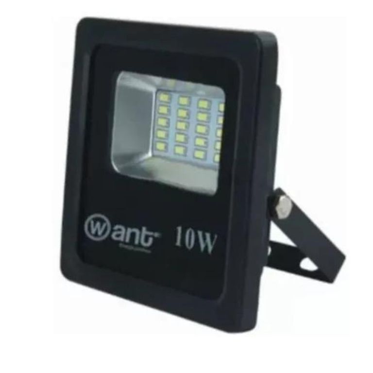 Foco Proyector De Área 10w Con Fotocelda Luz Cálido 3500k