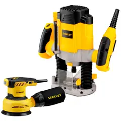 STANLEY - Rebajadora 1200W + Lijadora 300W SRR1200-SS30
