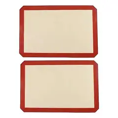 Pasteleria - X2 Tapete De Silicona Lamina De Silicona Tapete Horno 60x40cm.