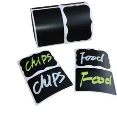 GENERICO - 240 Etiquetas Pizarra Adhesivas En Rollo 6 x 4 Cms +Lápiz T