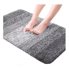 LISM - Alfombra De Baño De Microfibra Extrasuave Ultraabsorbente 323002 Gris