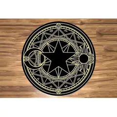 GENERICO - Alfombra Sakura Card Captor Color Negro 80cm…